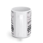 Gamer Family Rules Mug - White Ceramic angled view showing handle | Our Phoenix Rise