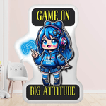 Gamer Girl Pillow - Ultimate Cozy Accessory for a Comfortable Gaming Setup Detail 10 | Our Phoenix Rise