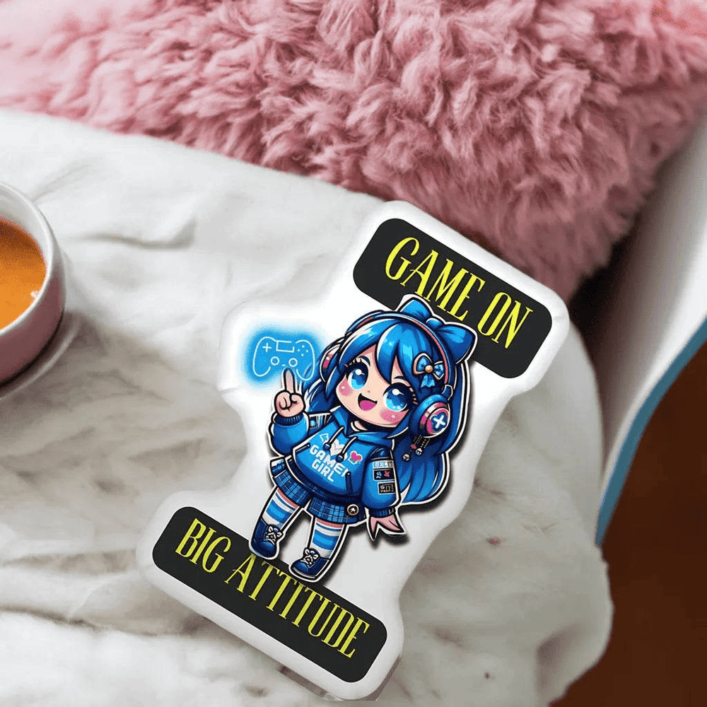 Gamer Girl Pillow - Ultimate Cozy Accessory for a Comfortable Gaming