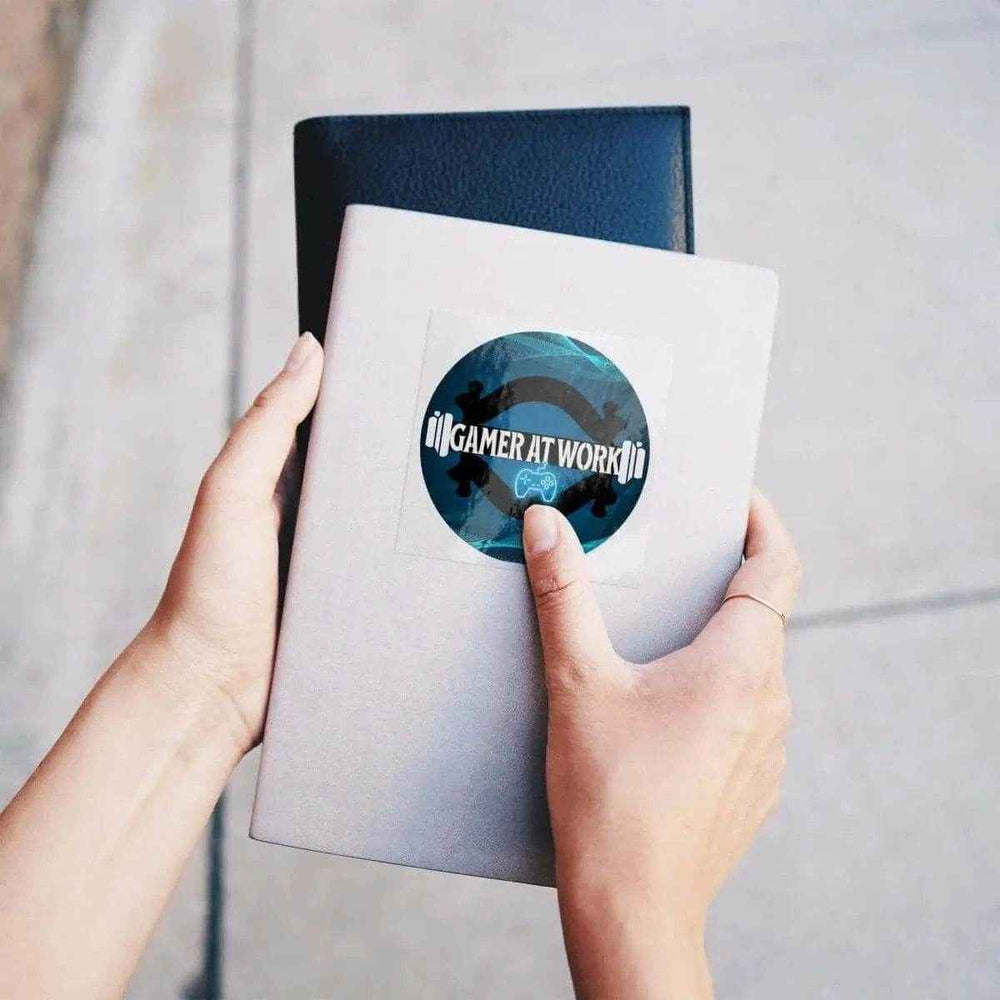 Gamer At Work Clear Vinyl Sticker |Shadowseeker Iron Phoenix