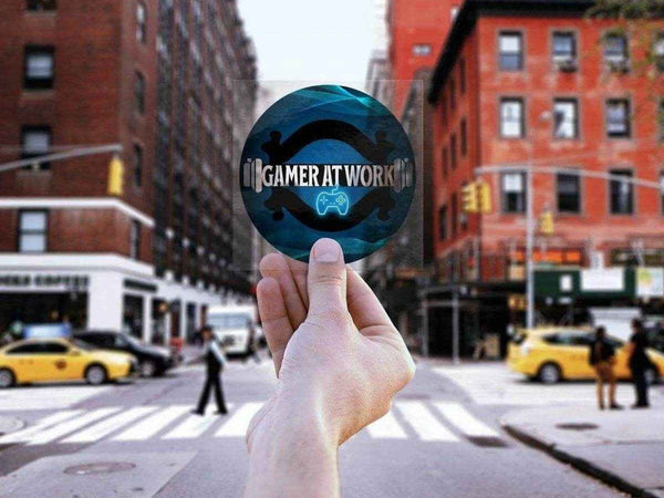 Gamer At Work Clear Vinyl Sticker |Shadowseeker Iron Phoenix