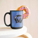 Gamers Grotto Gaming Coffee Mug - black with blue gradient, donut | Our Phoenix Rise