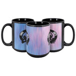 Gamers Grotto Gaming Coffee Mug - black with blue and purple gradient group | Our Phoenix Rise