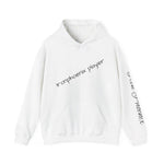 Personalized Gamer Hoodie - White with Player text close up | Our Phoenix Rise