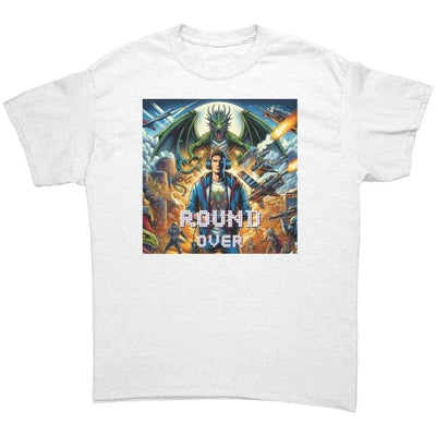 Dragon Battle Gamer T-Shirt by Shadowseeker Main Perspective | Our Phoenix Rise