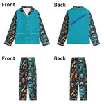 Custom Teal Gamer Pajamas | Personalized Loungewear Teal XS-5XL - Detail 10 | Our Phoenix Rise