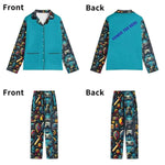 Custom Teal Gamer Pajamas | Personalized Loungewear Teal XS-5XL - Detail 7 | Our Phoenix Rise