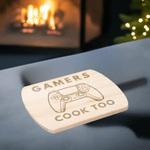 Gamer Controller Cutting Board - Maple Wood Top Down View | Our Phoenix Rise