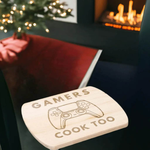 "Gamers Cook Too" Cutting Board | Iron Phoenix GHG - Iron Phoenix GHG