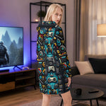 Gamer Girl Hoodie Dress - Lifestyle Mockup Side View | Our Phoenix Rise