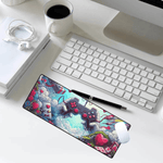 Gaming Controller Desk Mat - Closeup of controller and heart details | Our Phoenix Rise