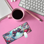Gaming Controller Desk Mat - Detailed view of background elements | Our Phoenix Rise