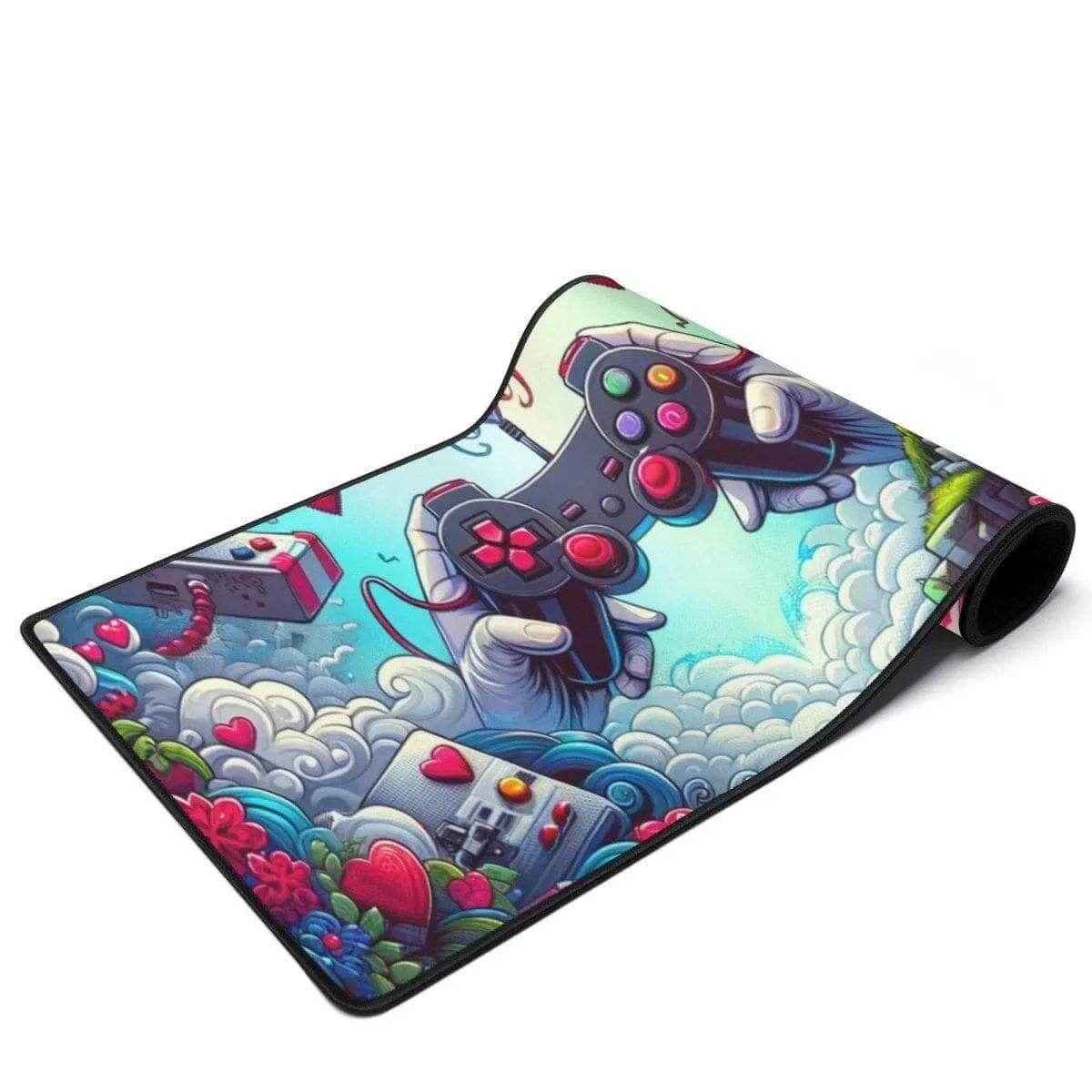 Gaming Controller Desk Mat XL 31.5x11.8in Tan