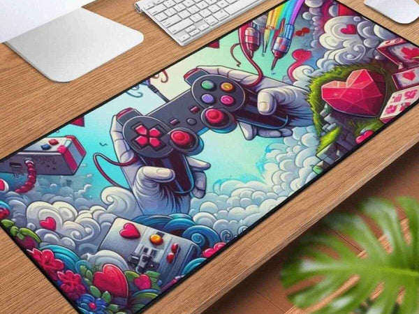 Gamer Love Desk Mat | Passionate Play Gaming Mouse Pad