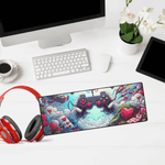 Gaming Controller Desk Mat - Top down view of "Gamer Love" design | Our Phoenix Rise