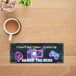 Level Up Gamer Desk Mat | Personalized Slogan Mouse Pad - Iron Phoenix GHG