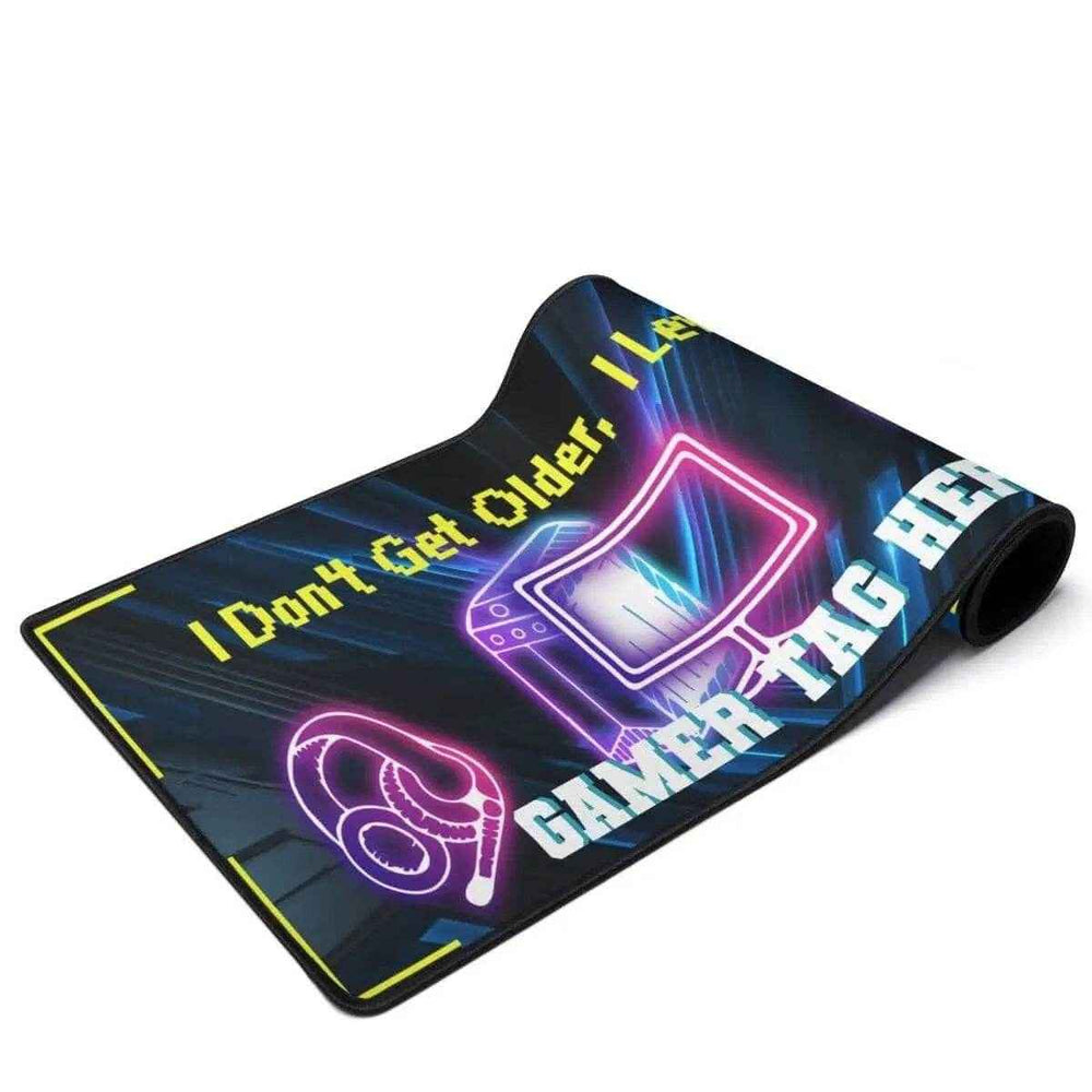 Level Up Gamer Desk Mat | Personalized Slogan Mouse Pad