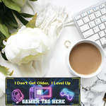 Level Up Gamer Desk Mat | Personalized Slogan Mouse Pad - Primary View | Our Phoenix Rise