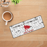 Personalized Gaming Superpower Desk Mat - Underside anti-slip rubber base | Our Phoenix Rise