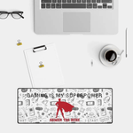 Personalized Gaming Superpower Desk Mat - Full view with hero slogan | Our Phoenix Rise