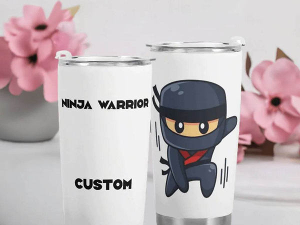 Personalized Ninja Warrior Travel Mug | Iron Phoenix GHG - Iron Phoenix GHG