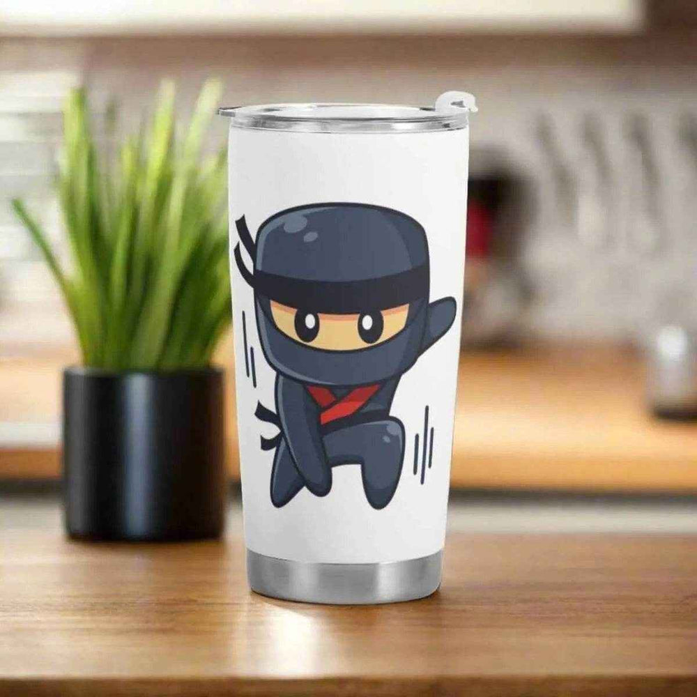 Personalized Ninja Warrior Travel Mug Green