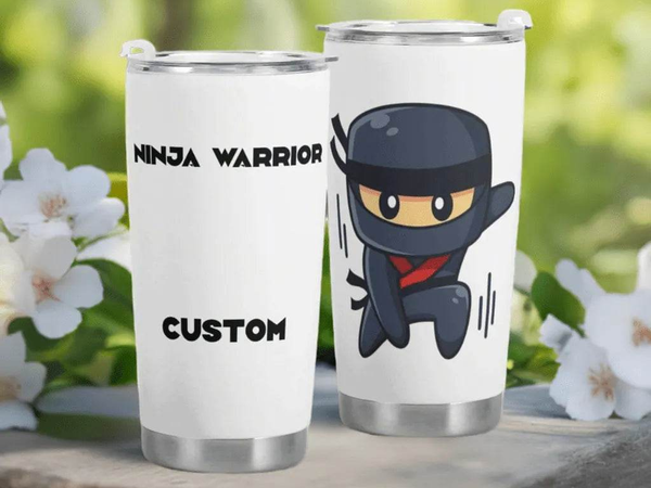 Personalized Ninja Warrior Travel Mug | Iron Phoenix GHG - Iron Phoenix GHG