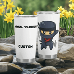 Personalized Ninja Warrior Travel Mug Main Perspective | Our Phoenix Rise
