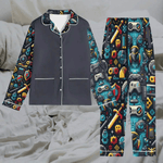Personalized Gamer Pajamas - White set with pixel art pattern | Our Phoenix Rise