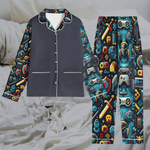 Personalized Gamer Pajamas | Retro Pixel Art Loungewear - Iron Phoenix GHG