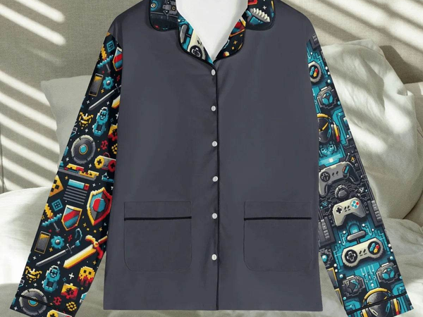 Personalized Gamer Pajamas | Retro Pixel Art Loungewear - Iron Phoenix GHG