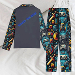 Personalized Gamer Pajamas | Retro Pixel Art Loungewear - Iron Phoenix GHG