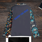 Personalized Gamer Pajamas - Back of white shirt showing custom gamer tag example | Our Phoenix Rise