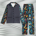 Personalized Gamer Pajamas | Retro Pixel Art Loungewear - Iron Phoenix GHG