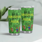 "Block World" Pixelated Travel Mug | Iron Phoenix GHG - Iron Phoenix GHG