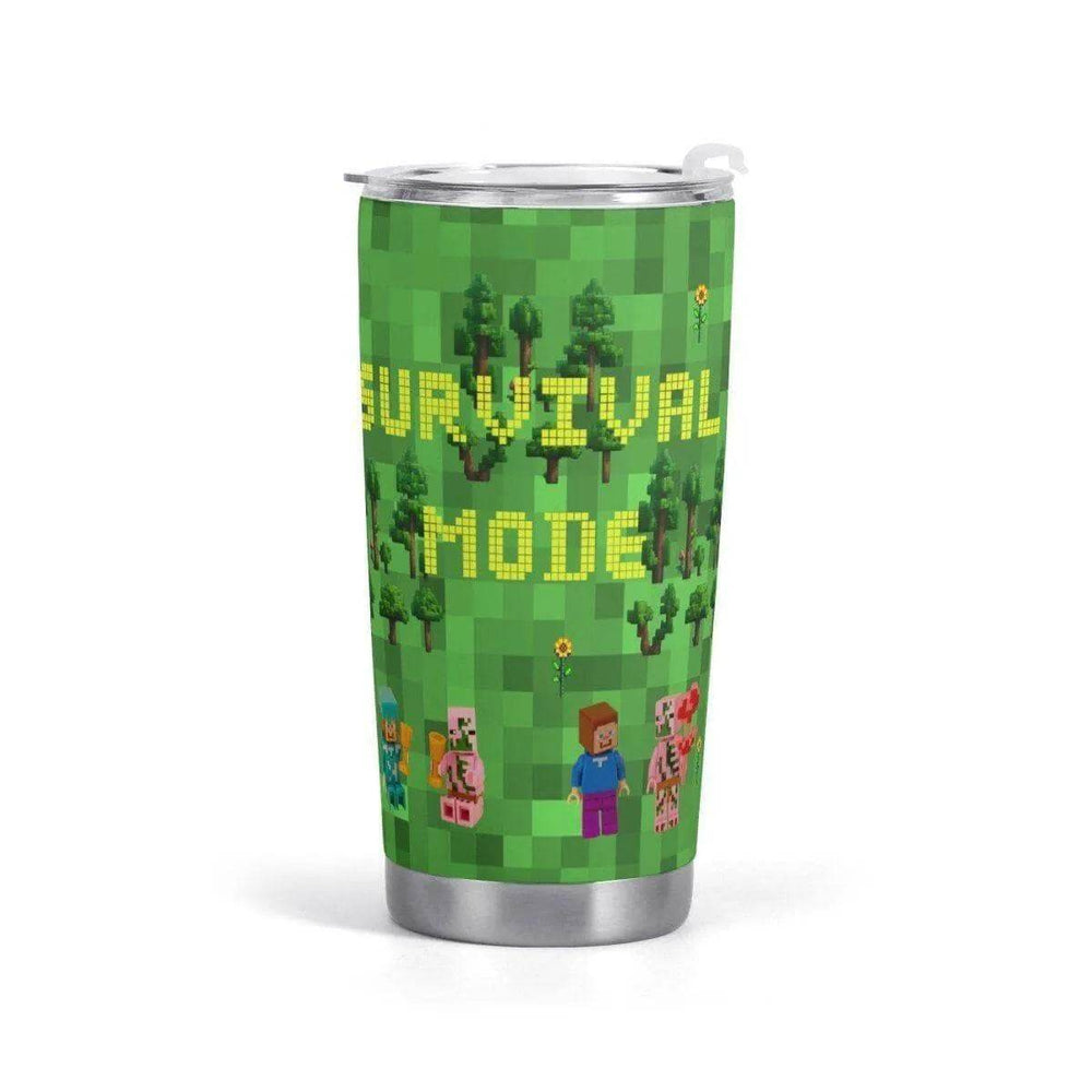Block World Pixelated Travel Mug