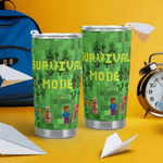 Block World Pixelated Travel Mug Detailed View 2 | Our Phoenix Rise