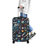 Retro Gamer Luggage Cover Pixel Art Travel Protector Detailed View 2 | Our Phoenix Rise