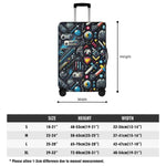 Retro Gamer Luggage Cover Pixel Art Travel Protector Detailed View 7 | Our Phoenix Rise