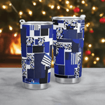 Blue Matrix Abstract Art Tumbler Detailed View 7 | Our Phoenix Rise