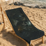 Gothic Skull Beach Towel - Spooky Aesthetic Lifestyle Mockup | Our Phoenix Rise