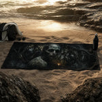 Gothic Skull Beach Towel - Alternative Style Beach Accessory | Our Phoenix Rise