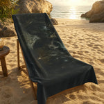 Gothic Skull Beach Towel - Horror Themed Beach Decor Mockup | Our Phoenix Rise