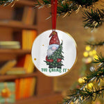 Funny Gnome Christmas Ornament   Perfect Gift for Gamers
