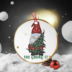 Funny Gnome Christmas Ornament Perfect Gift for Gamers Detail 2 | Our Phoenix Rise