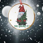 Funny Gnome Christmas Ornament Perfect Gift for Gamers - Iron Phoenix GHG