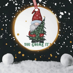 Funny Gnome Christmas Ornament Perfect Gift for Gamers Detail 3 | Our Phoenix Rise