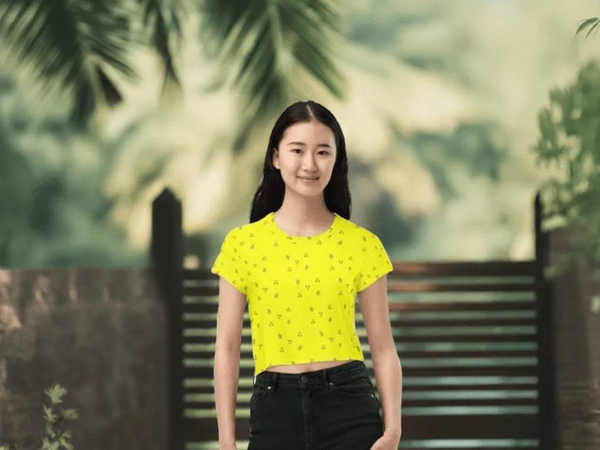 "Golden Leaf" Crop Tee by Shadowseeker| Iron Phoenix GHG - Iron Phoenix GHG