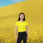 "Golden Leaf" Crop Tee by Shadowseeker| Iron Phoenix GHG - Iron Phoenix GHG