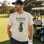 Funny Golf Hiking T Shirt - Ash Color Lifestyle View | Our Phoenix Rise